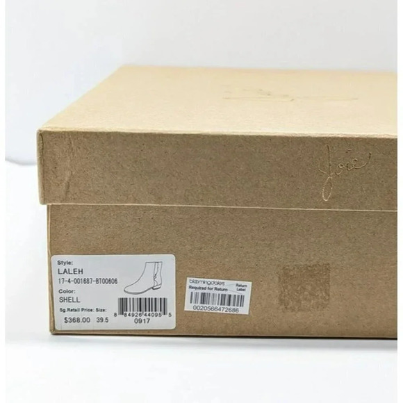 Joie Women's Laleh Ruffle Shell Leather Ankle Booties Size 39.5 EU (MSRP $368) - Picture 11 of 11